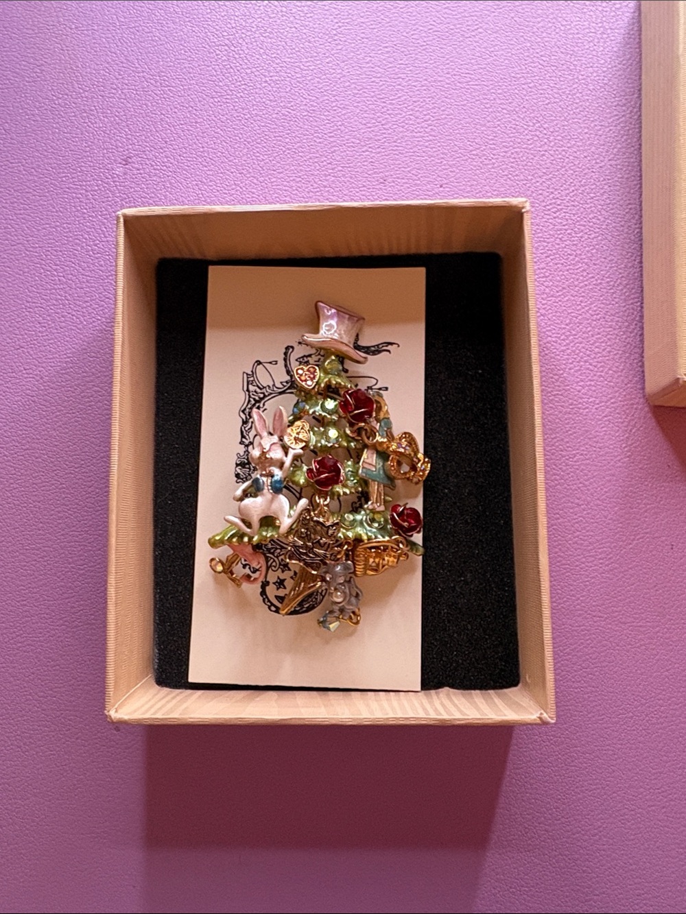 RARE Kirk’s Folly Alice and Wonderland Inspired tree pin
